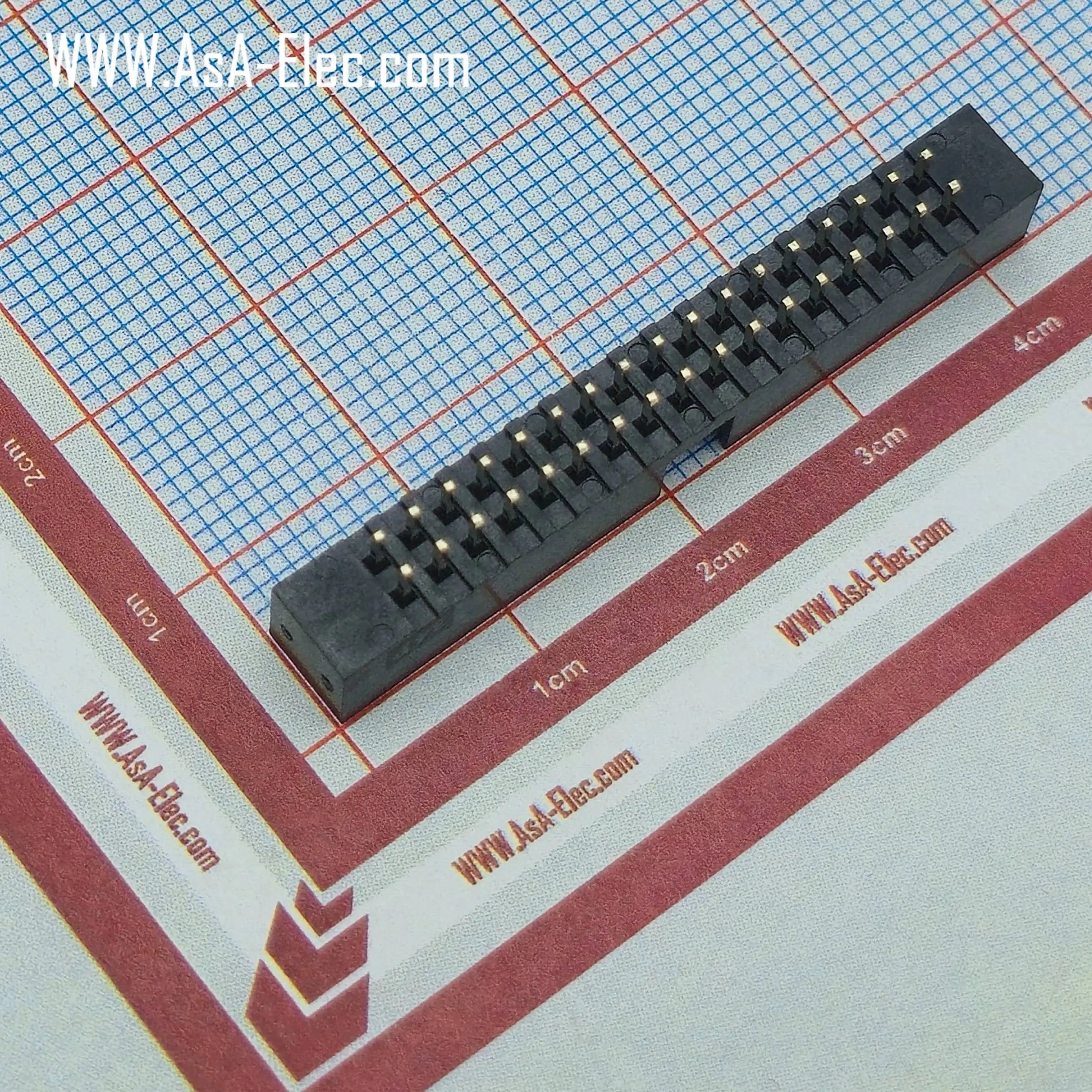 کانکتور باکس هدر 2.00 میلیمتر 34 پین نر صاف BOX